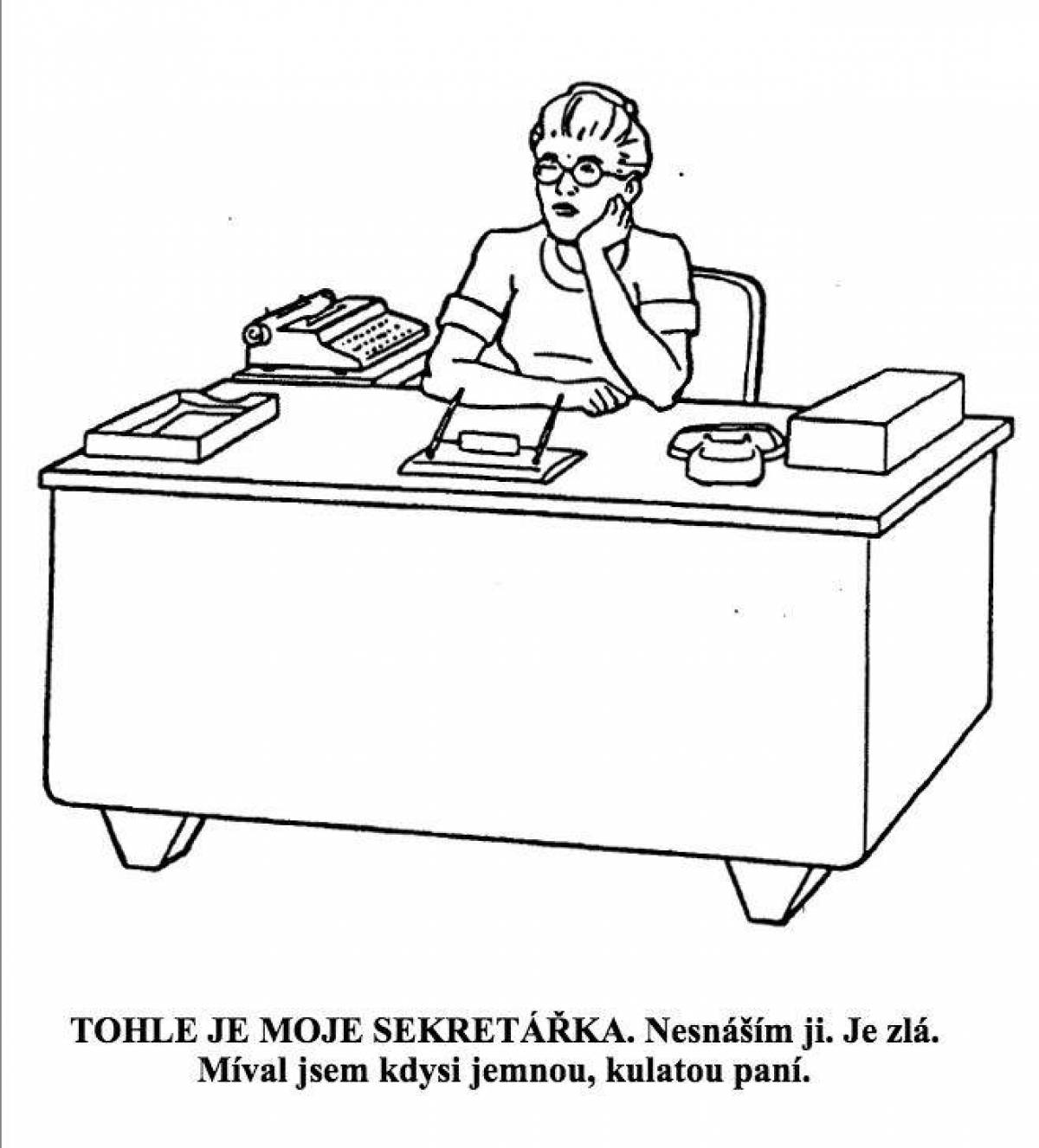 Director of coloring book for learning color