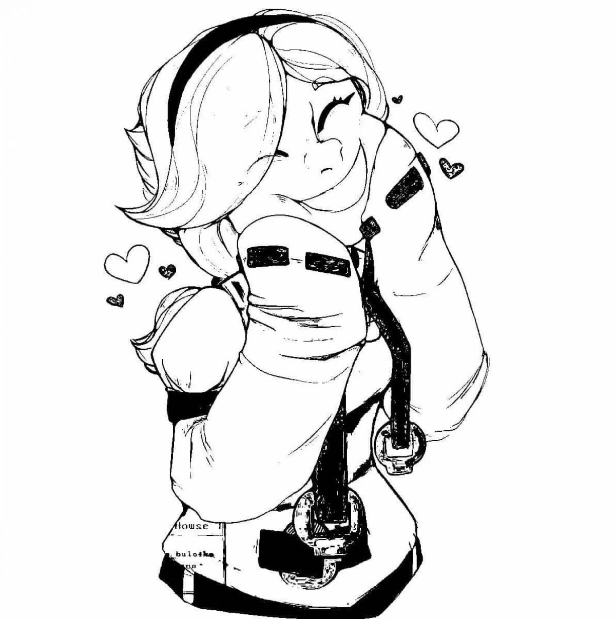 Захватывающая раскраска колетт