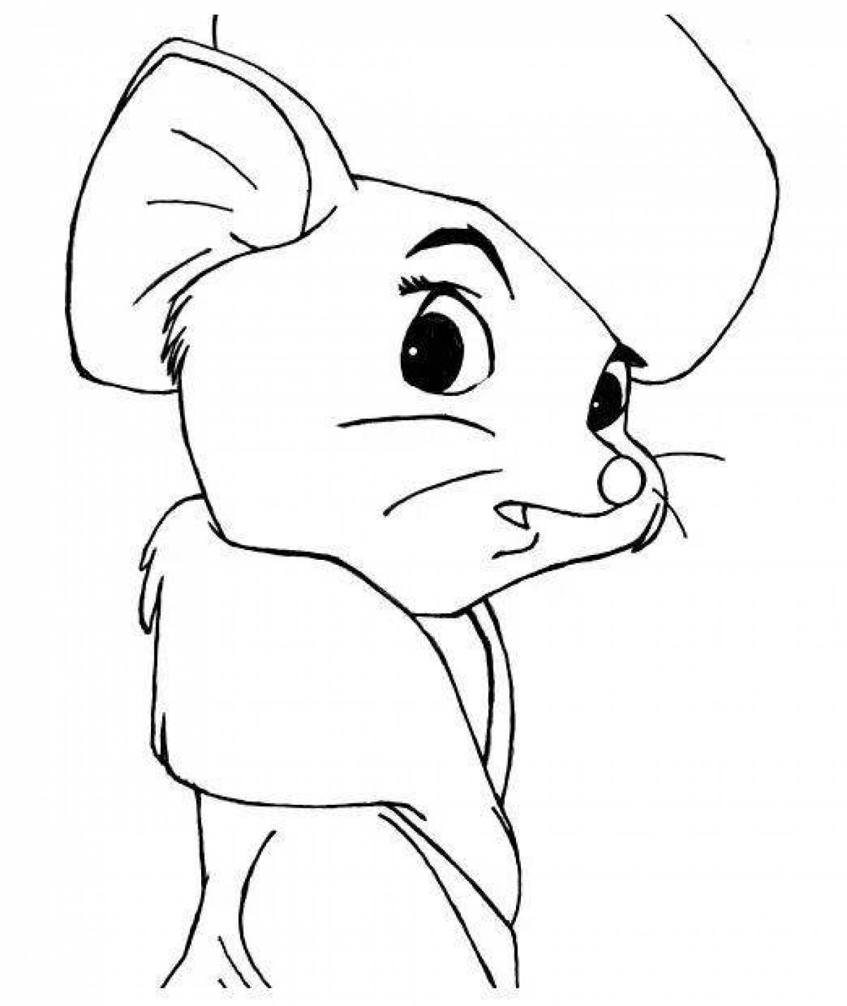 Coloring page charming bianca