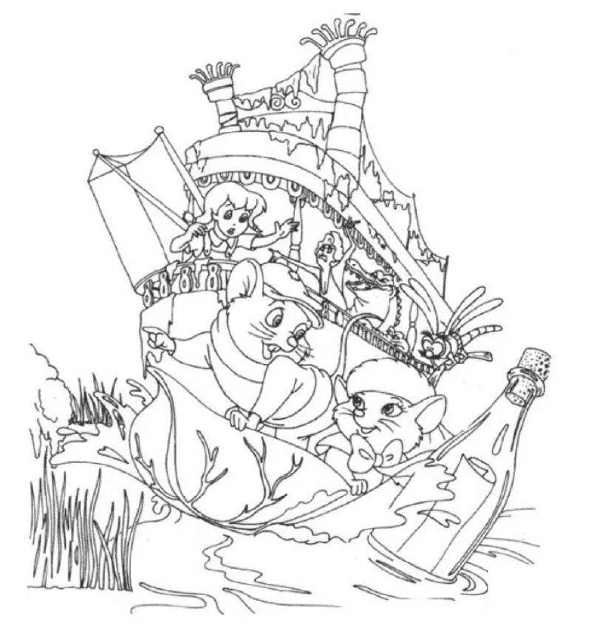 Attracting bianchi coloring page