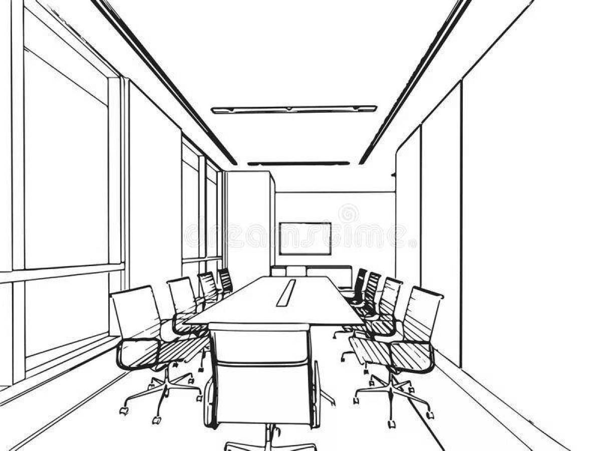 Color dynamic office coloring book