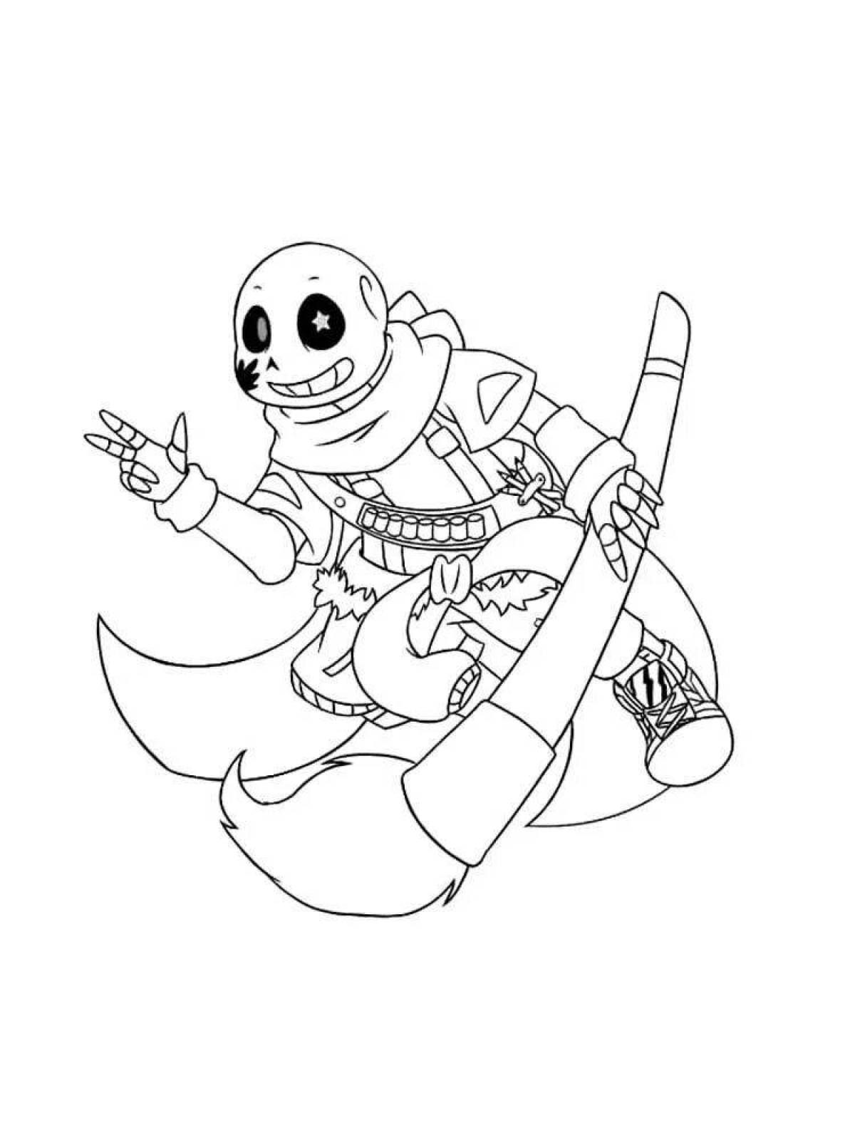 Radiant undertale coloring book