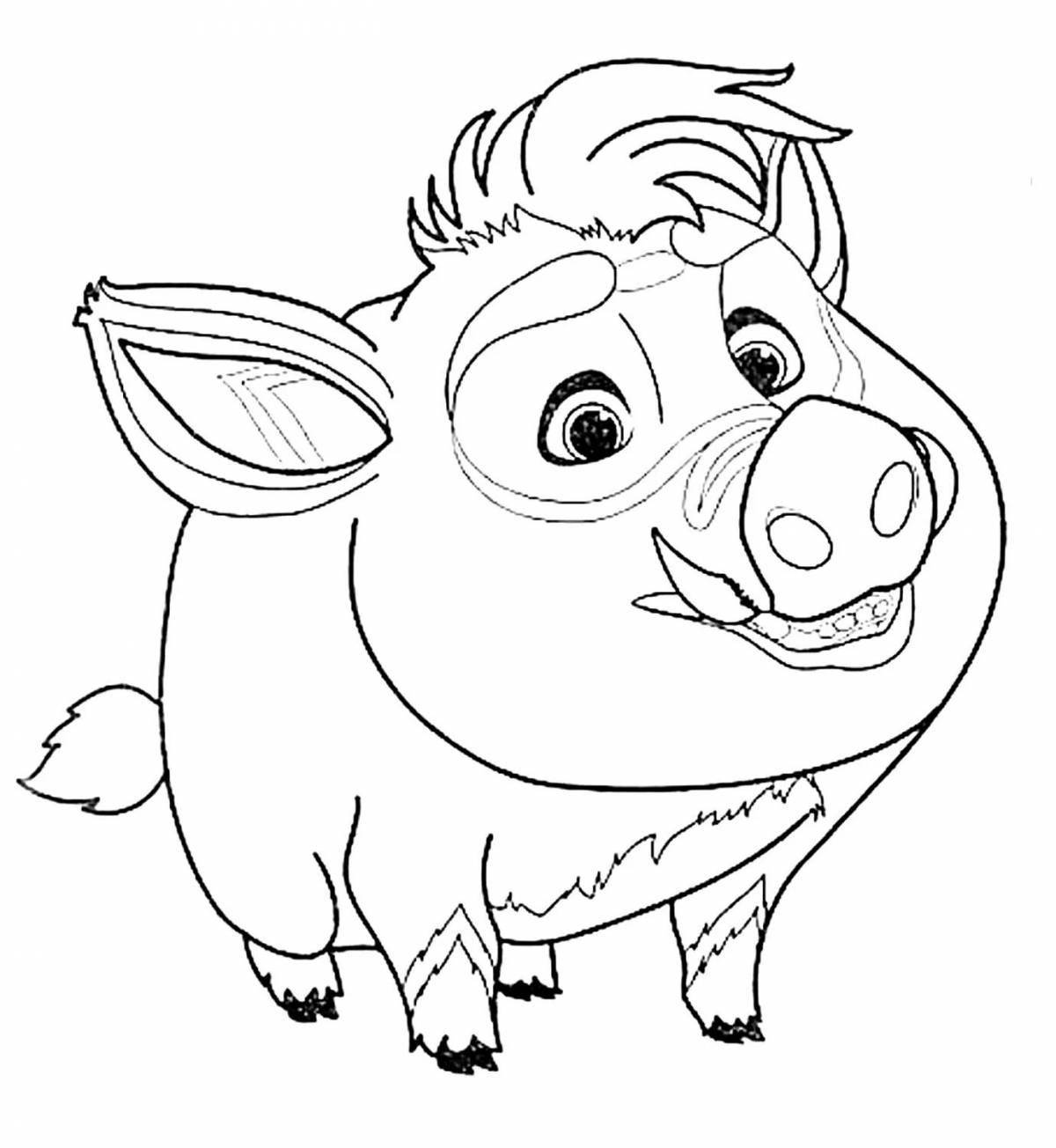 Раскраска экзотический лео