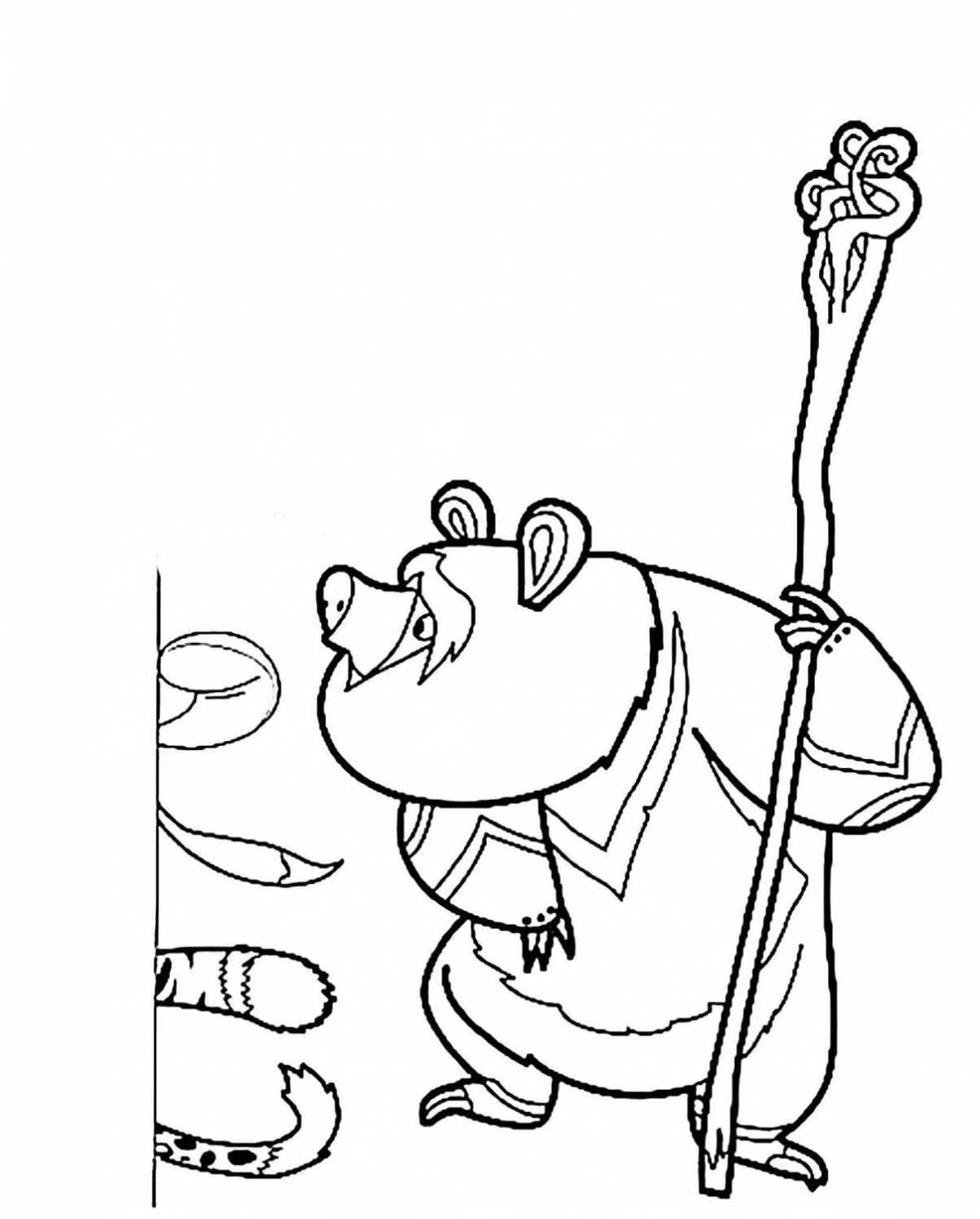 Charming leo coloring page