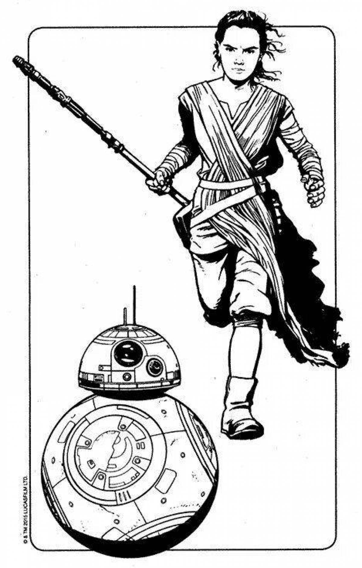 Colorful coloring ray