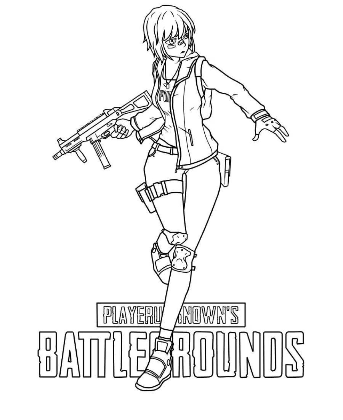 Photo Attractive coloring pubg