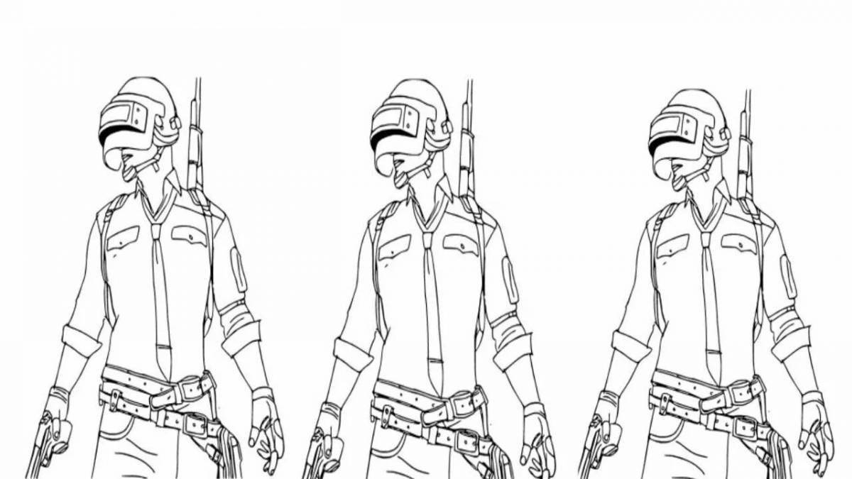 Photo Tempting coloring pubg