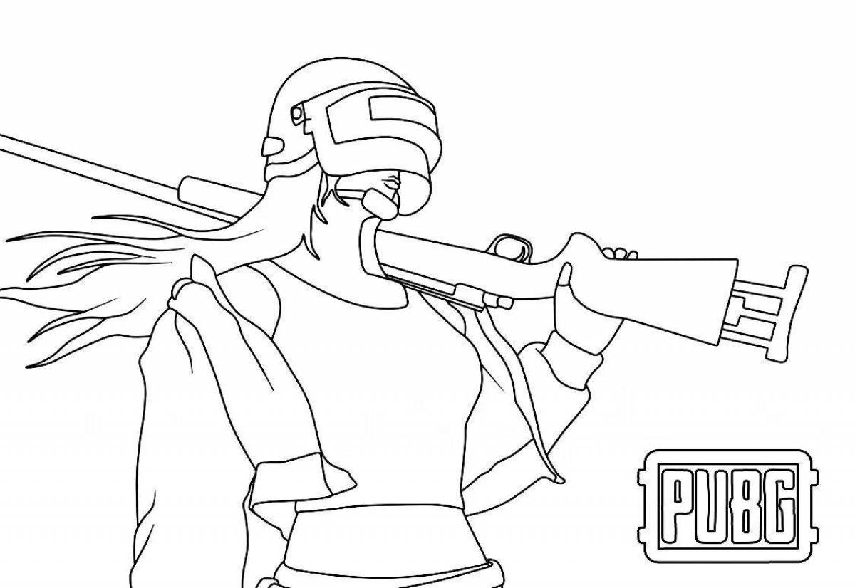 Photo Pubg fun coloring