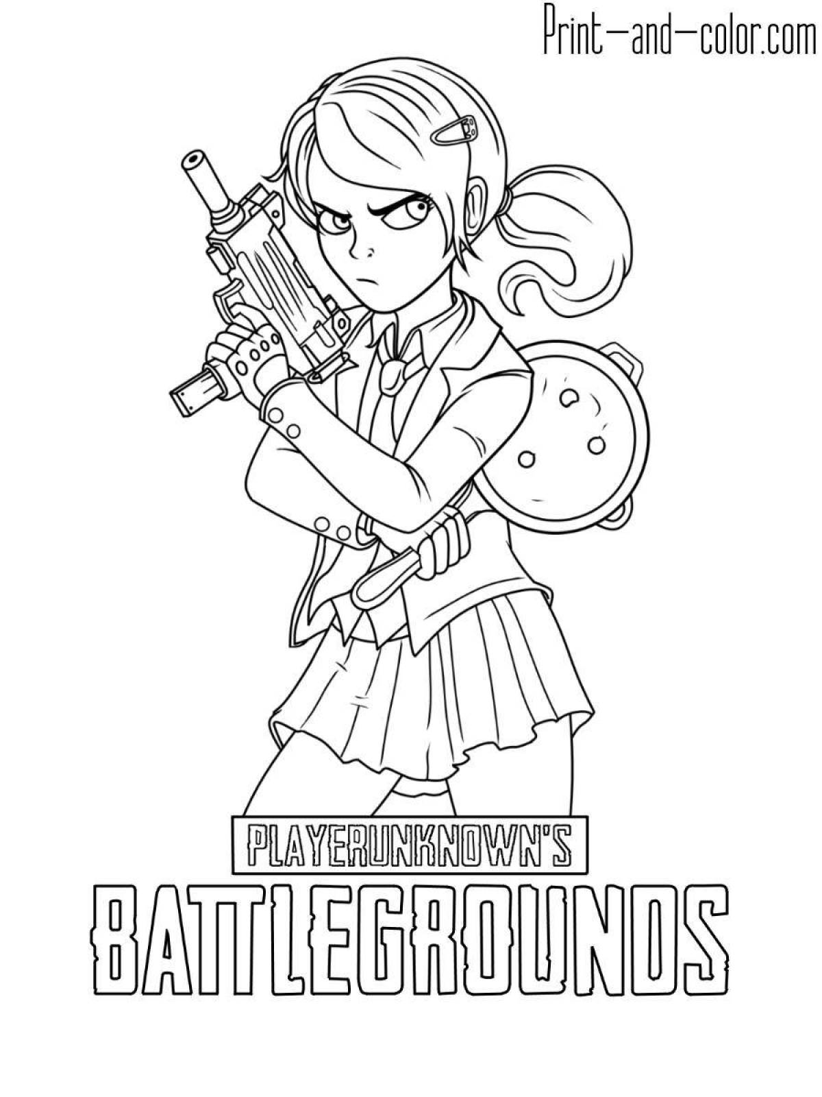 Photo Pubg vibrant coloring