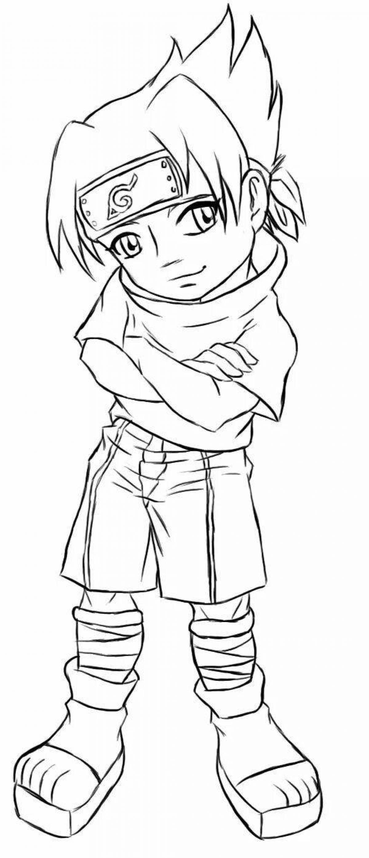 Cute conan coloring page