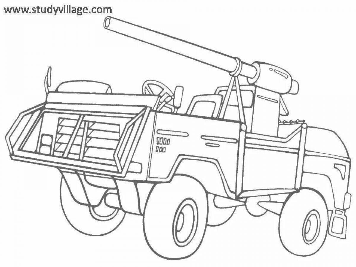 Fairy rocket launcher coloring page