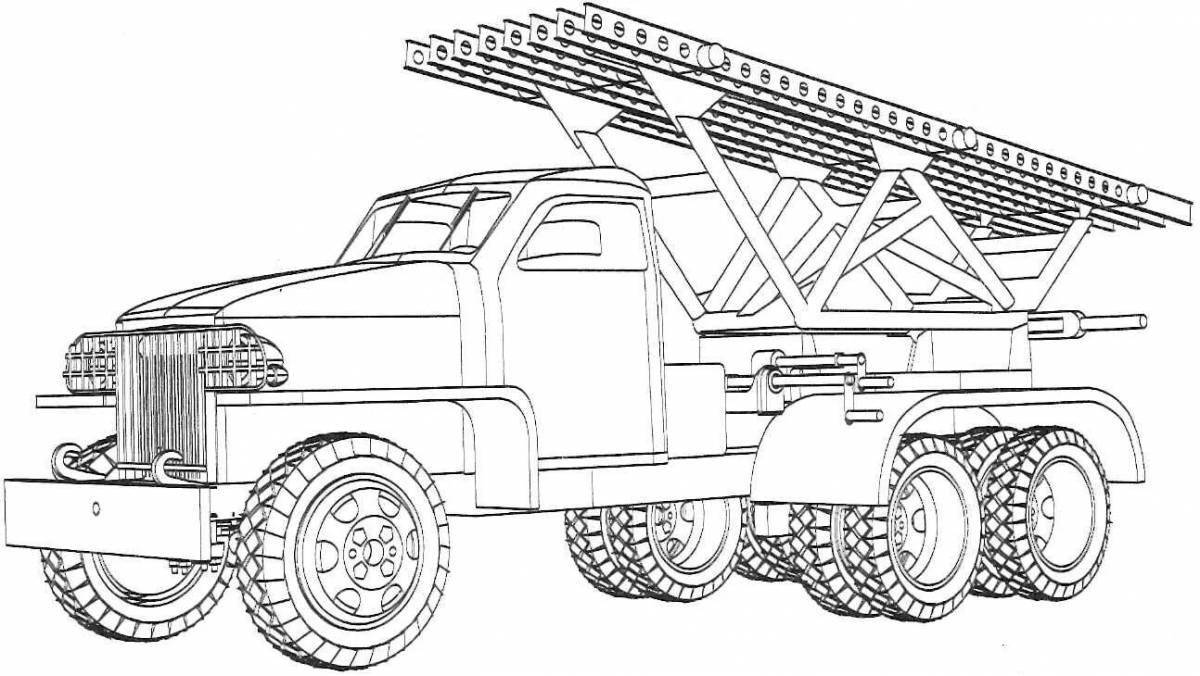 Tempting rocket launcher coloring page