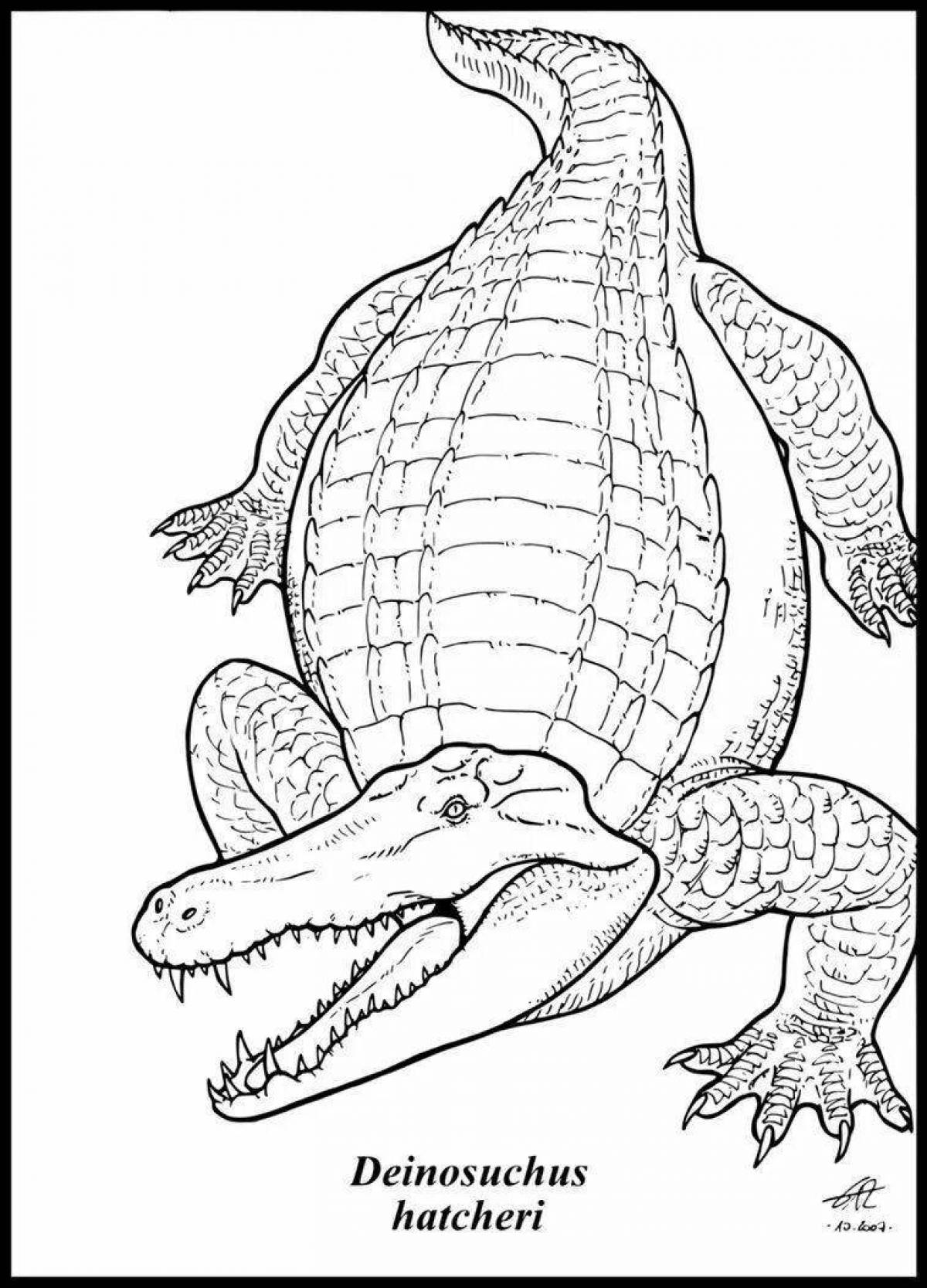 Fun coloring sarcosuchus