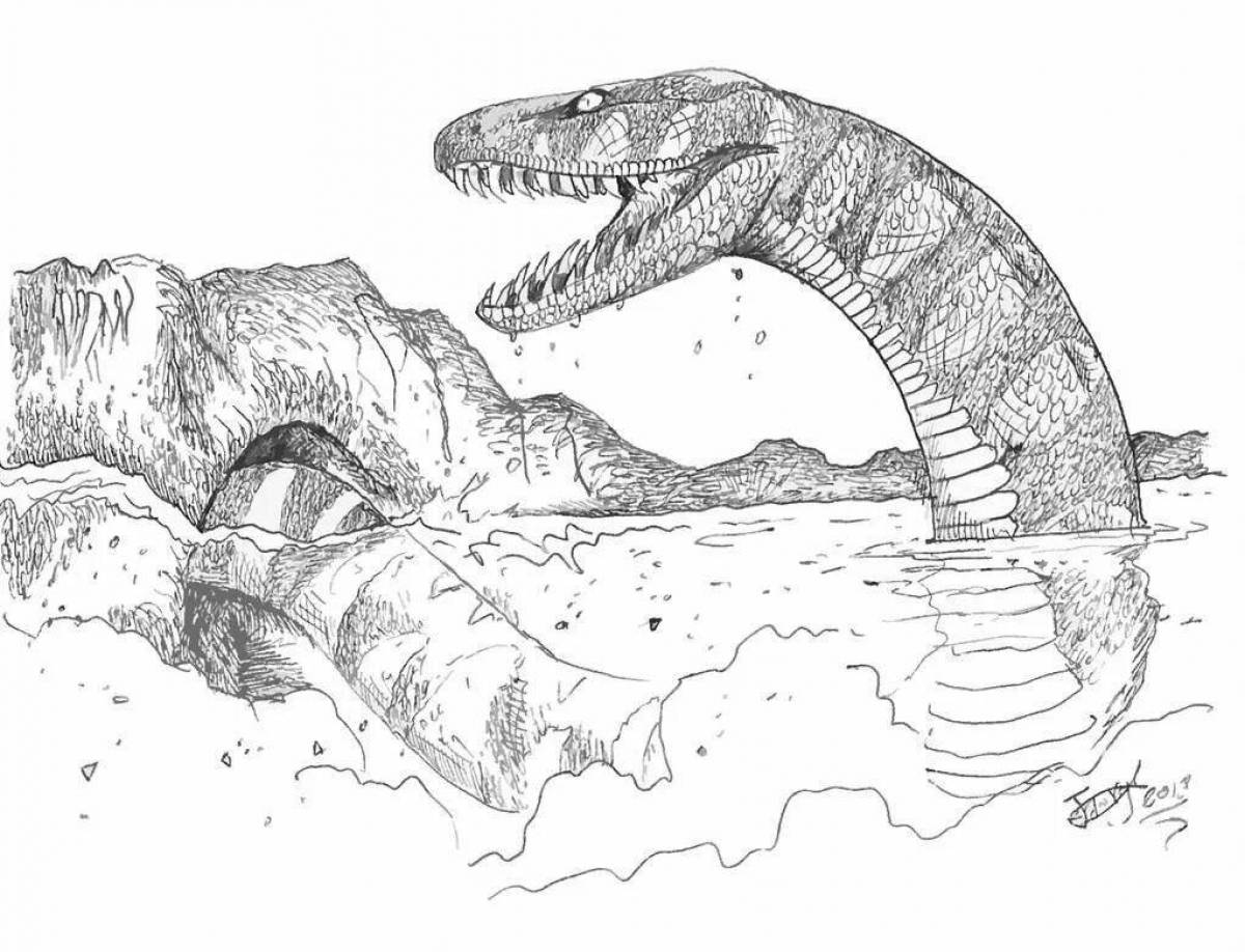 Раскраска perfect sarcosuchus