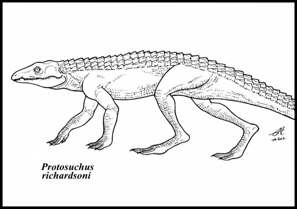 Coloring exotic sarcosuchus
