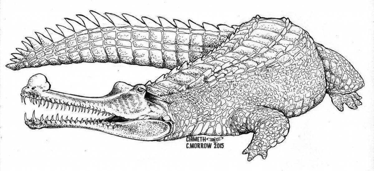Unique sarcosuchus coloring
