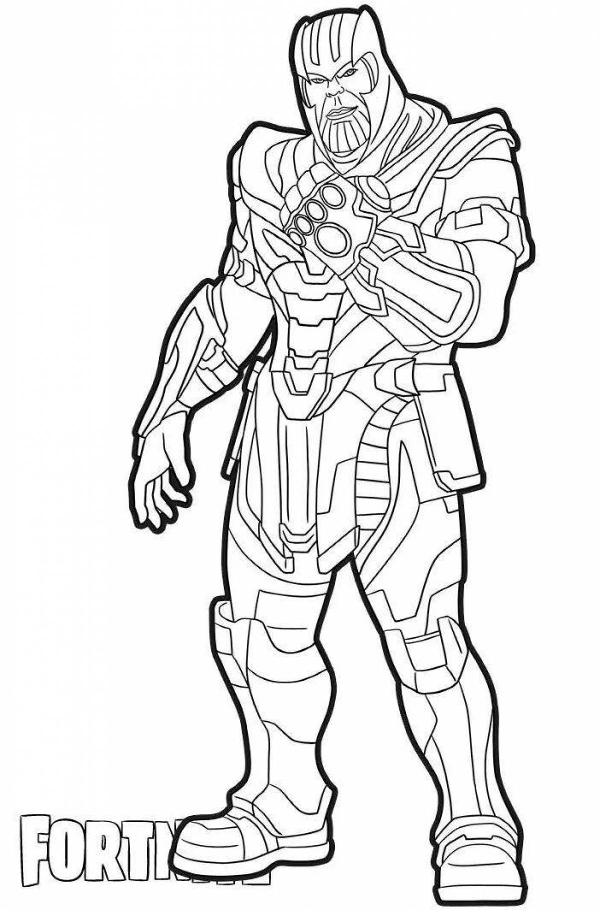 Shining tanus coloring page