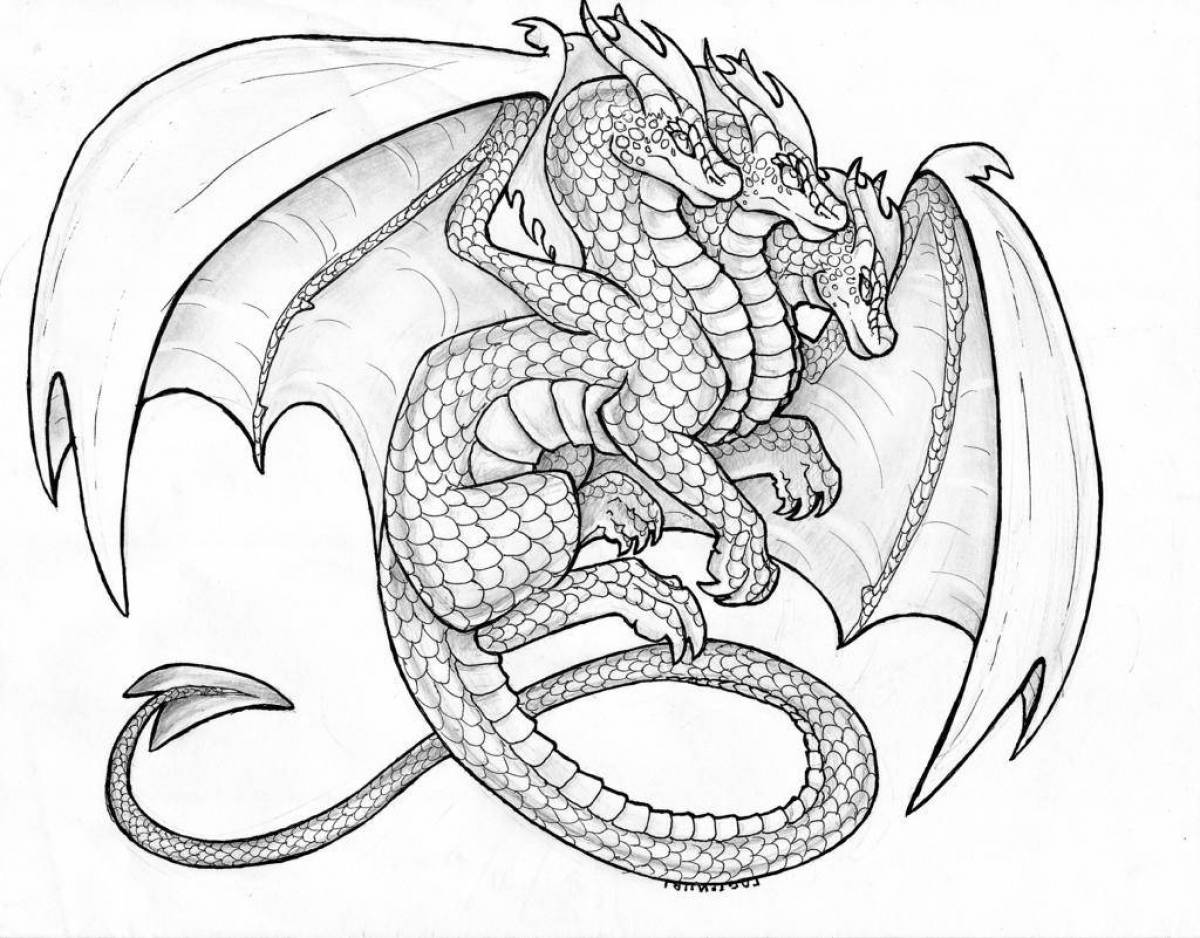 Great hydra coloring book