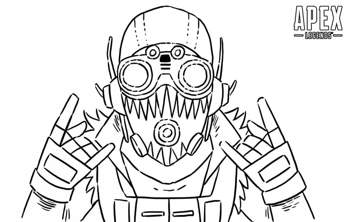 Apex fat coloring page