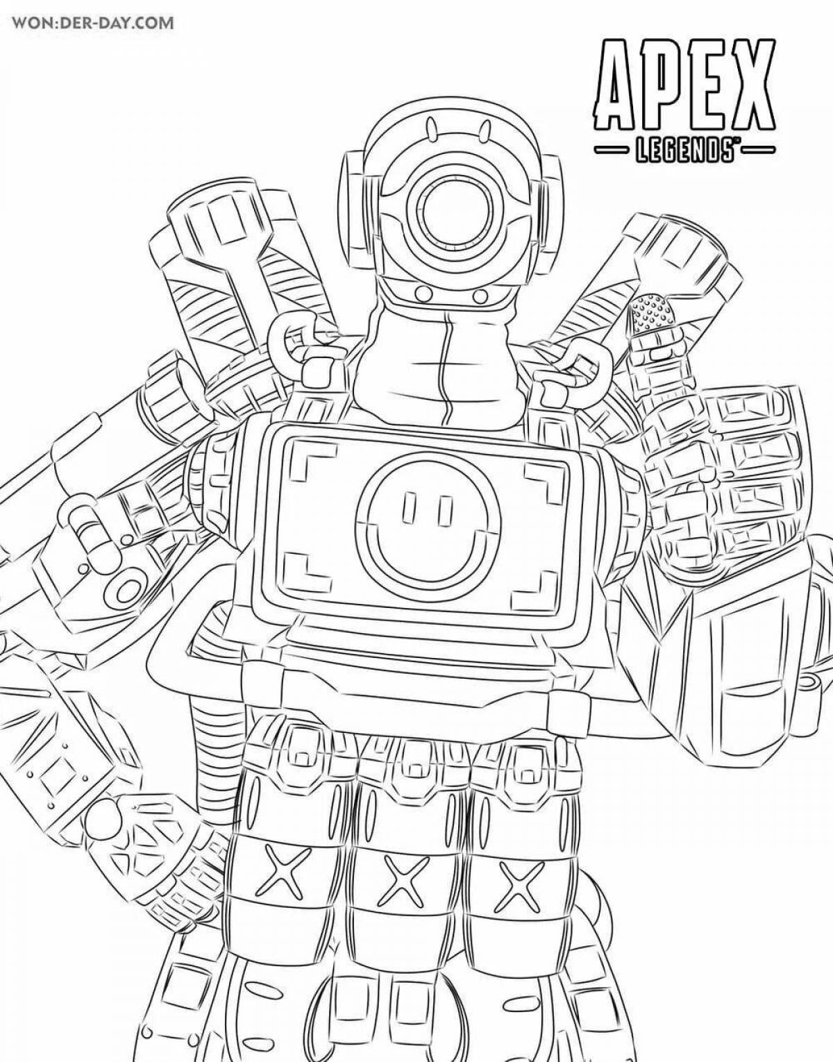 Apex awesome coloring book