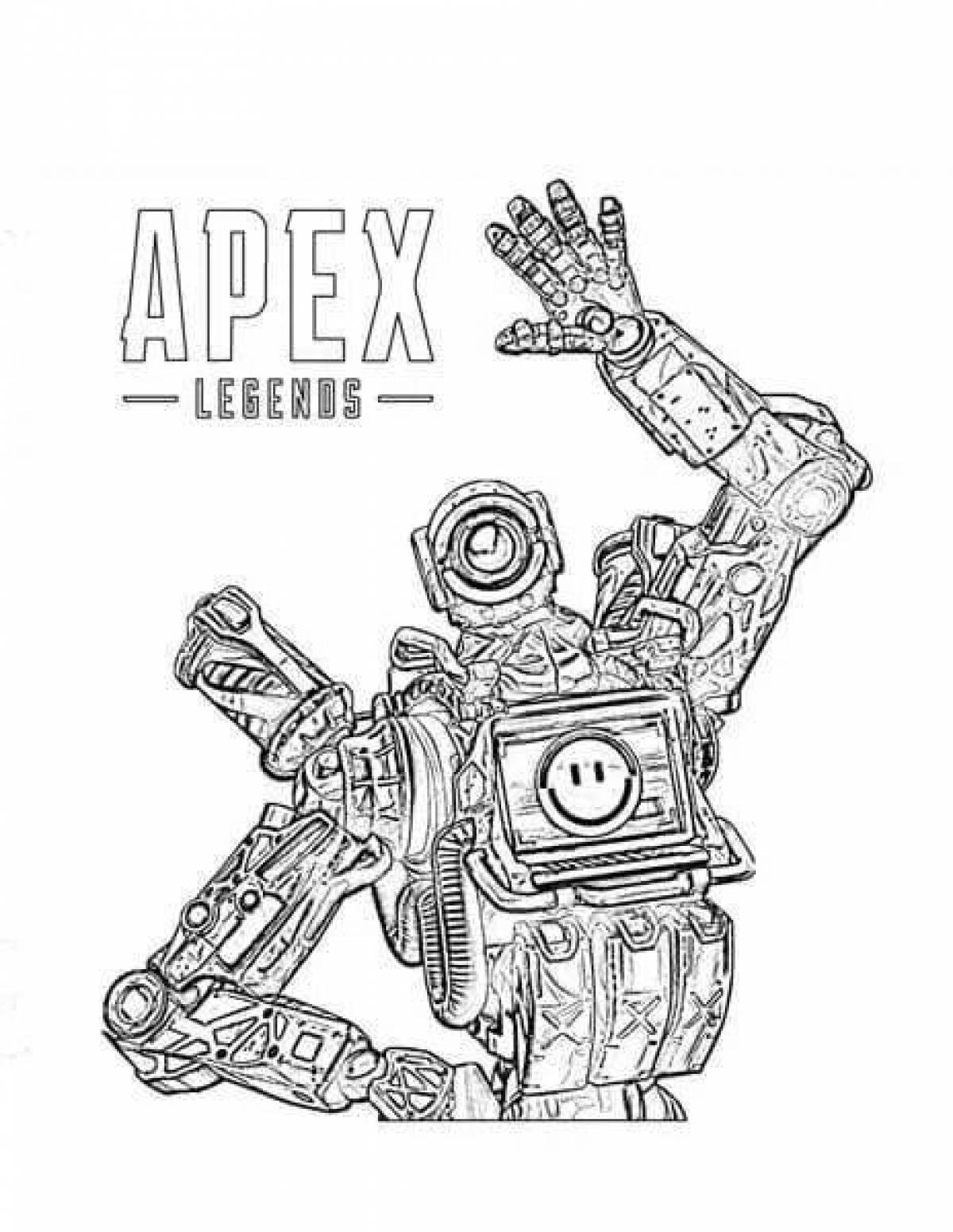 Очаровательная раскраска apex