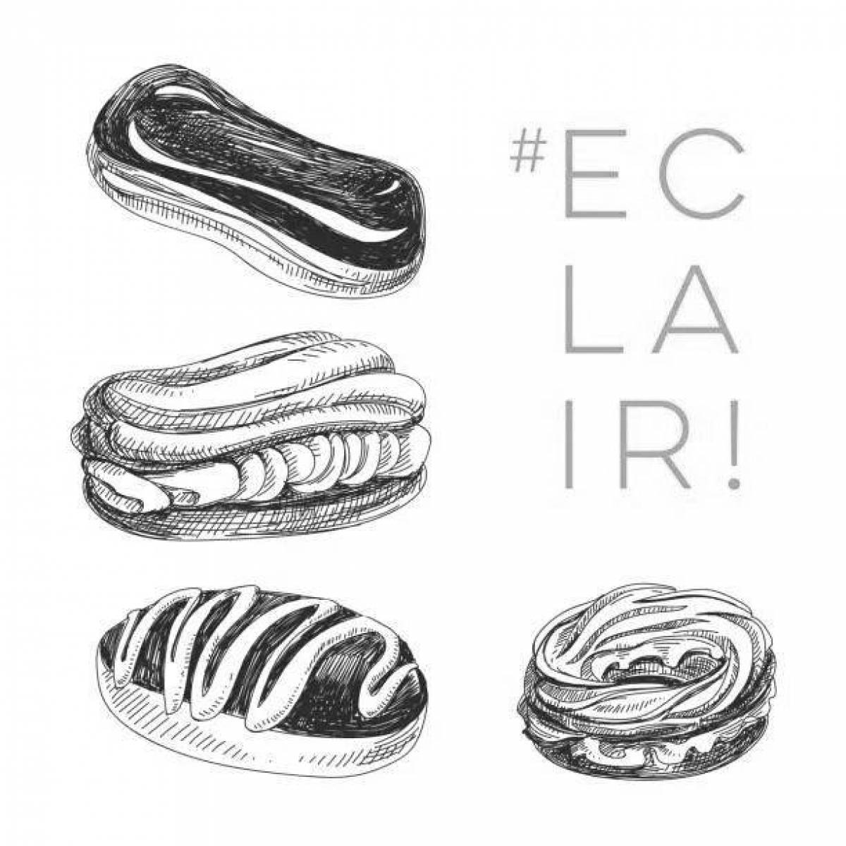Coloring eclair 