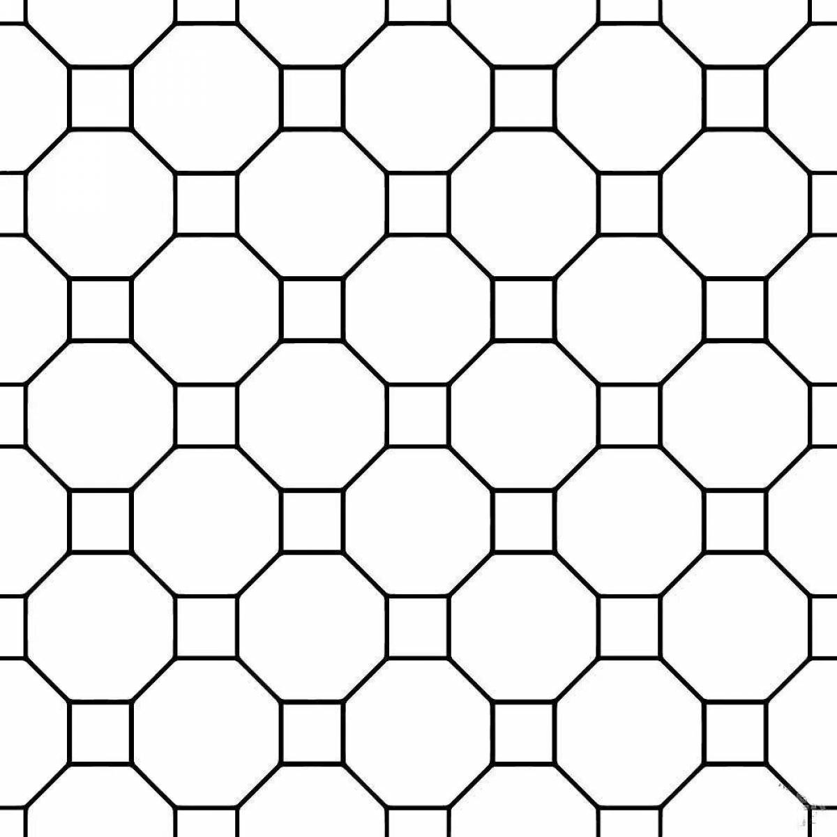 Fancy coloring page floor