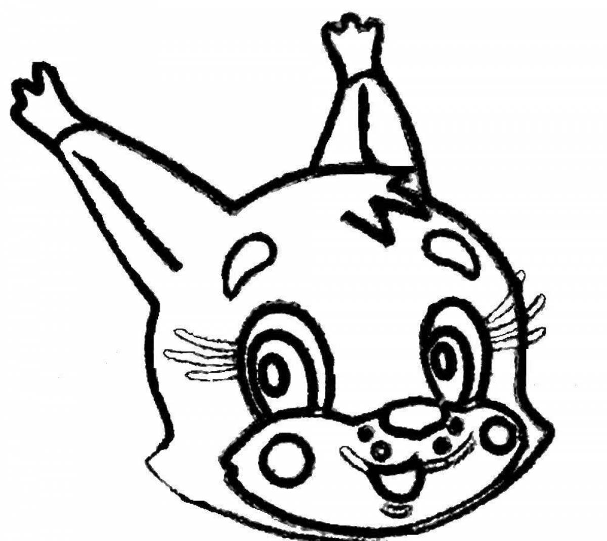 Exciting face coloring pages