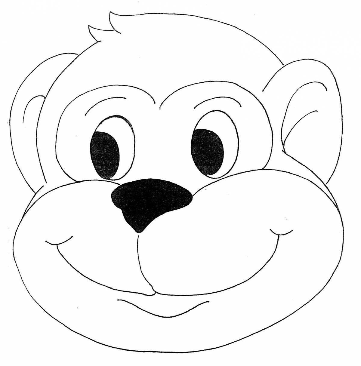 Animated muzzle coloring book