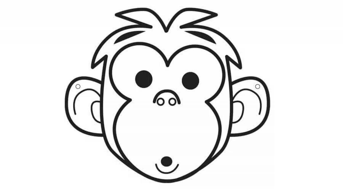 Coloring plush muzzle