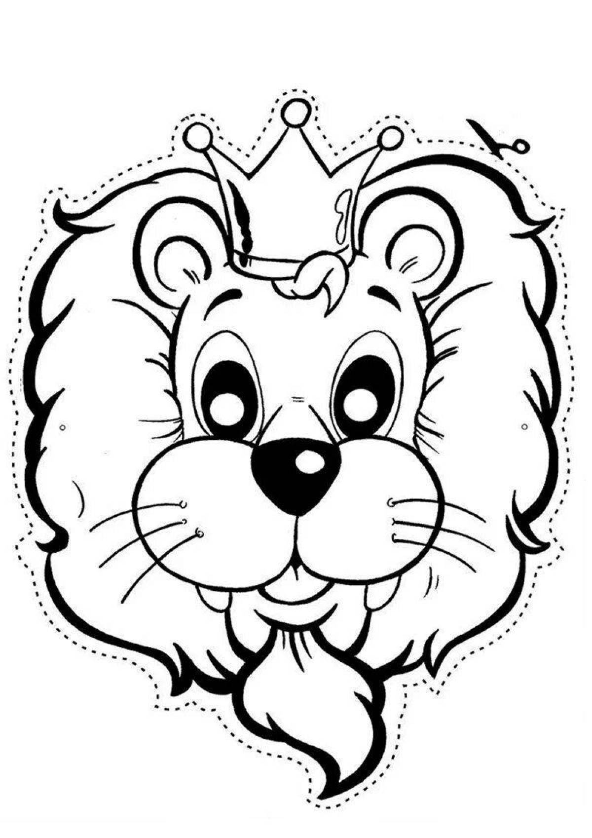 Attractive face coloring pages