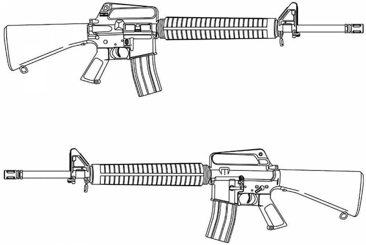 Рисунок м 4. Винтовка м-16 чертежи. Автомат м4а1 чертежи. M16 винтовка чертеж. Colt m16a1 чертёж.
