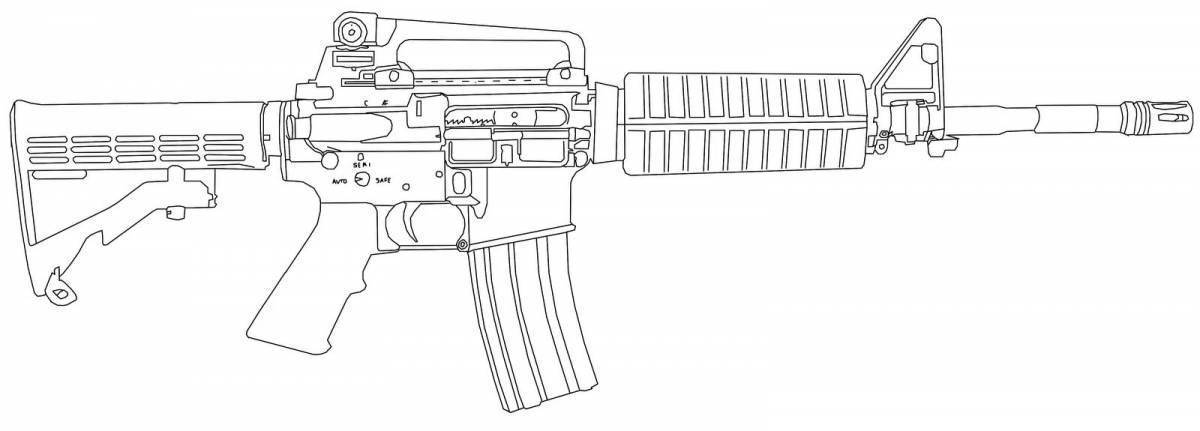 Чертеж m4a1 s