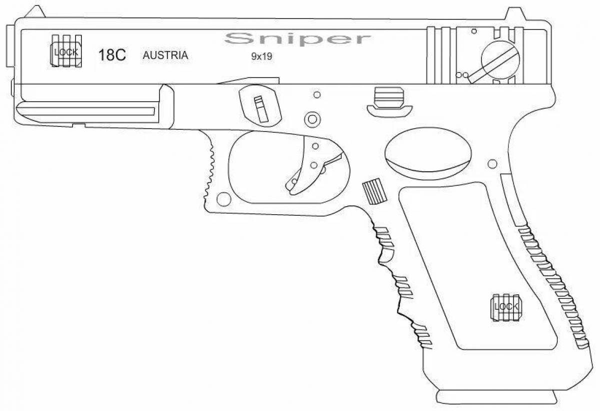 Эскиз глок 18