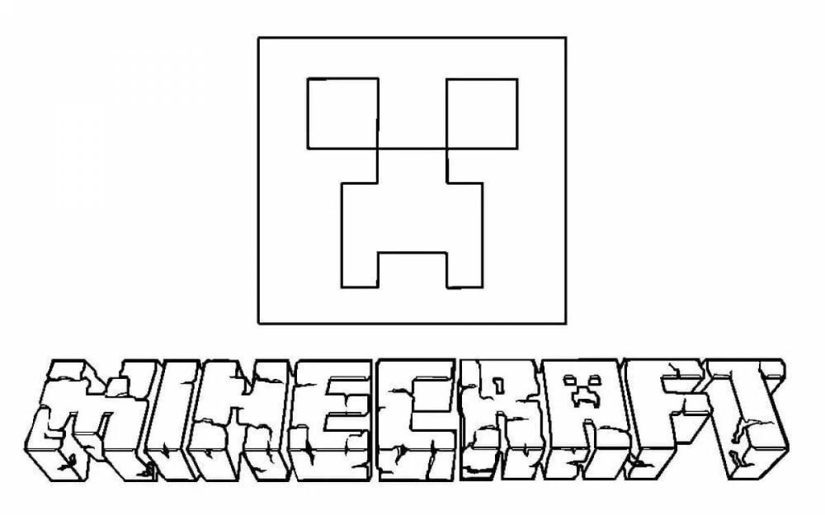 Белые картинки майнкрафт. Раскраски в стиле майнкрафт. Логотип майнкрафт раскраска. Раскраскис манкрафтом. Трафарет МАЙНКРАФТА.