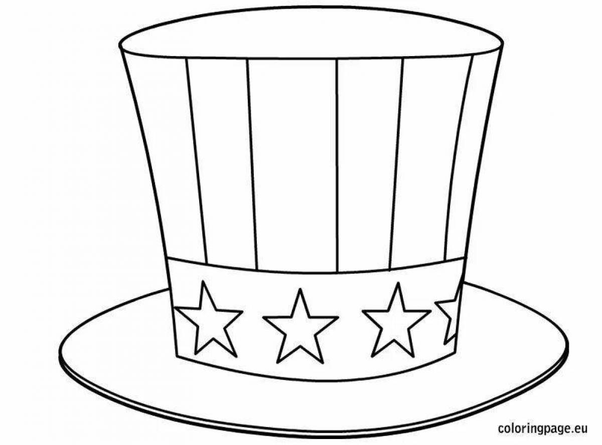 Coloring bright top hat