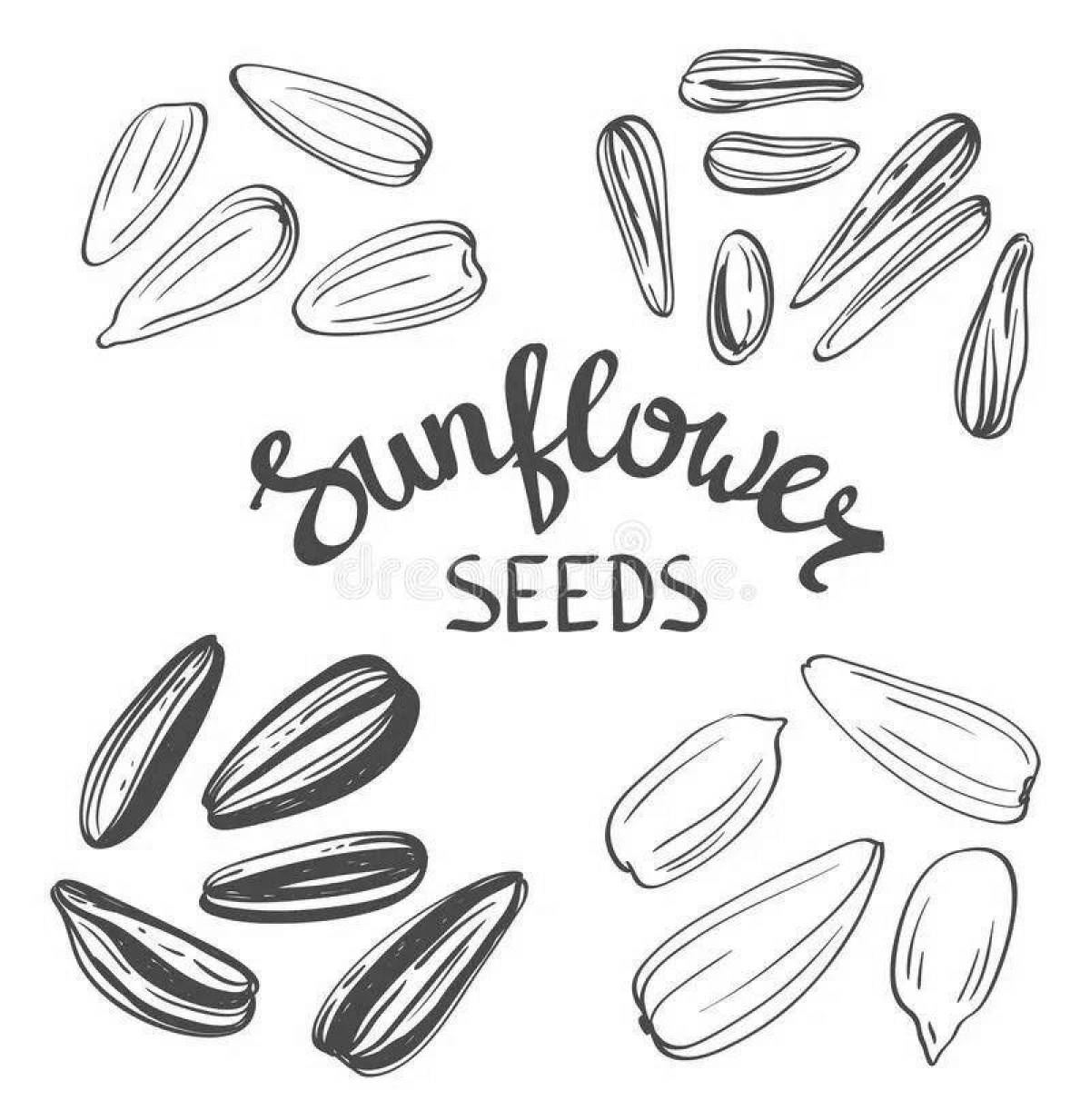 Sparkling seeds coloring book