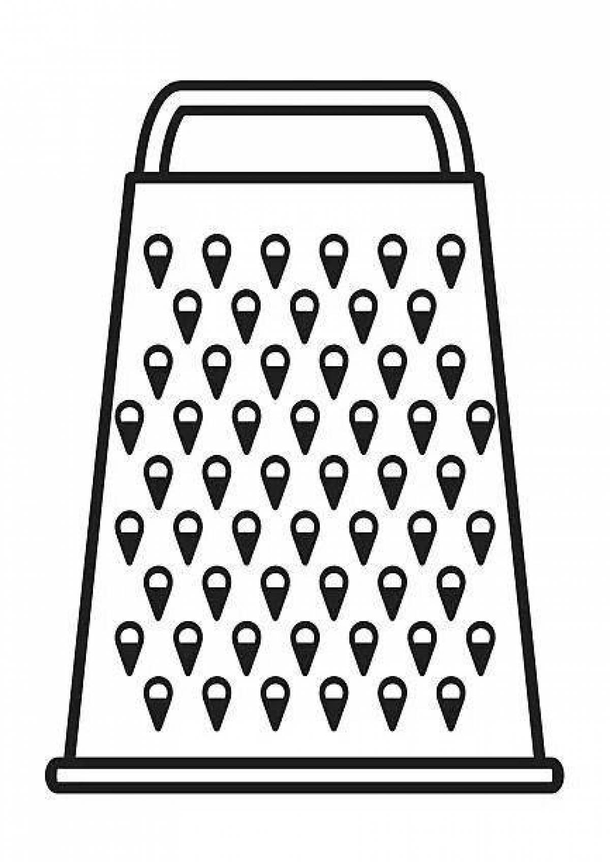 Coloring grater