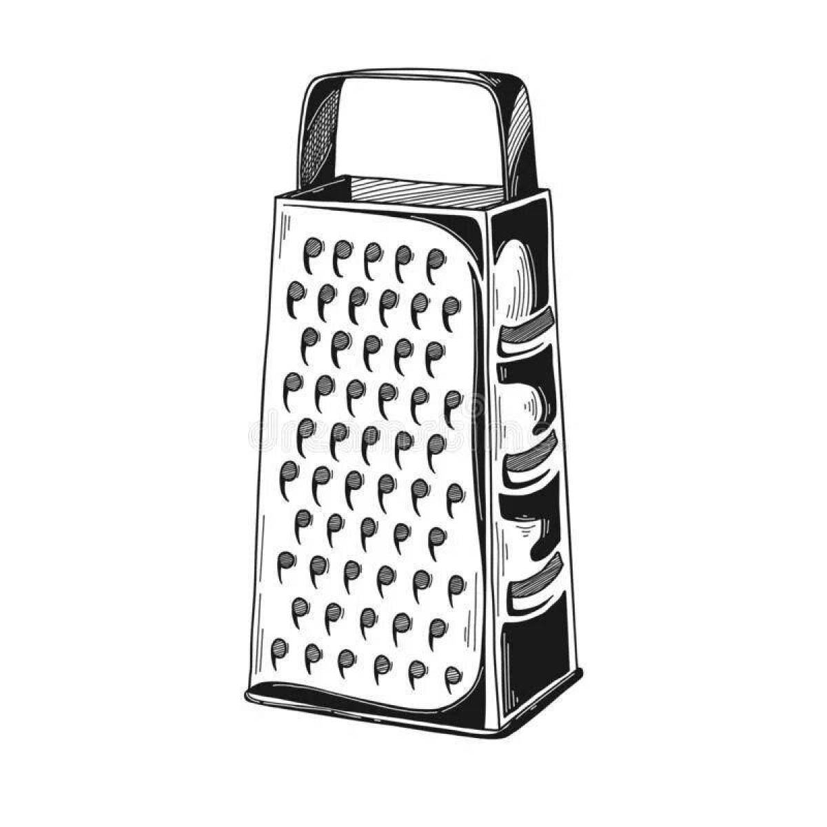 Joyful grater coloring