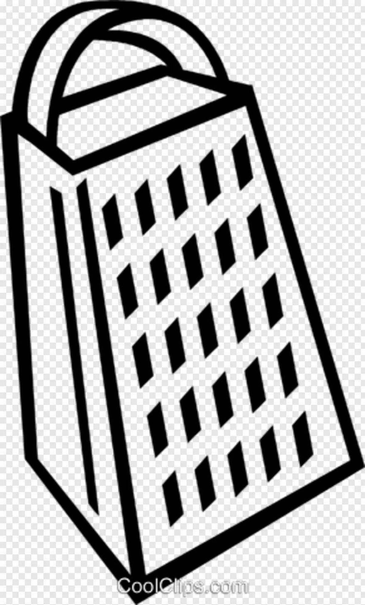 Coloring shining grater