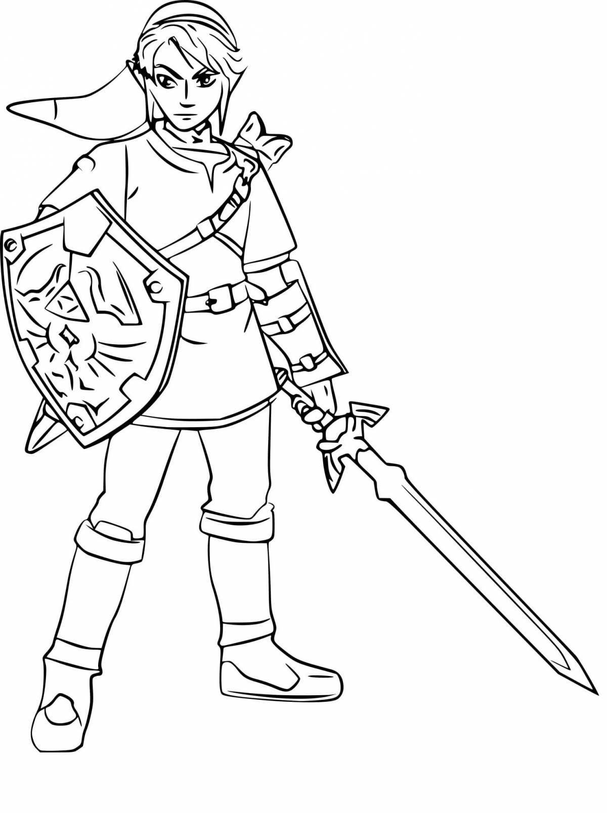 Charming zelda coloring book