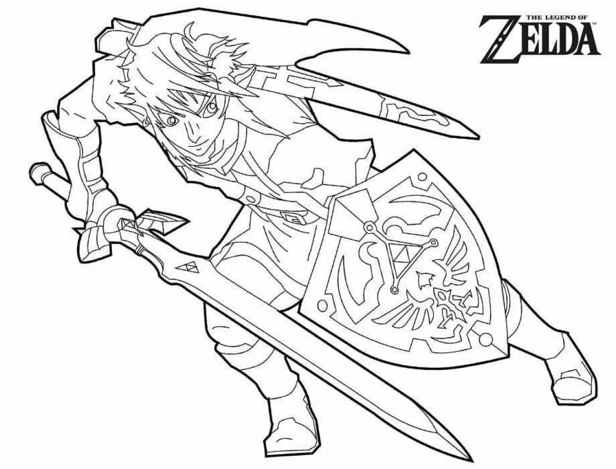 Zelda coloring page