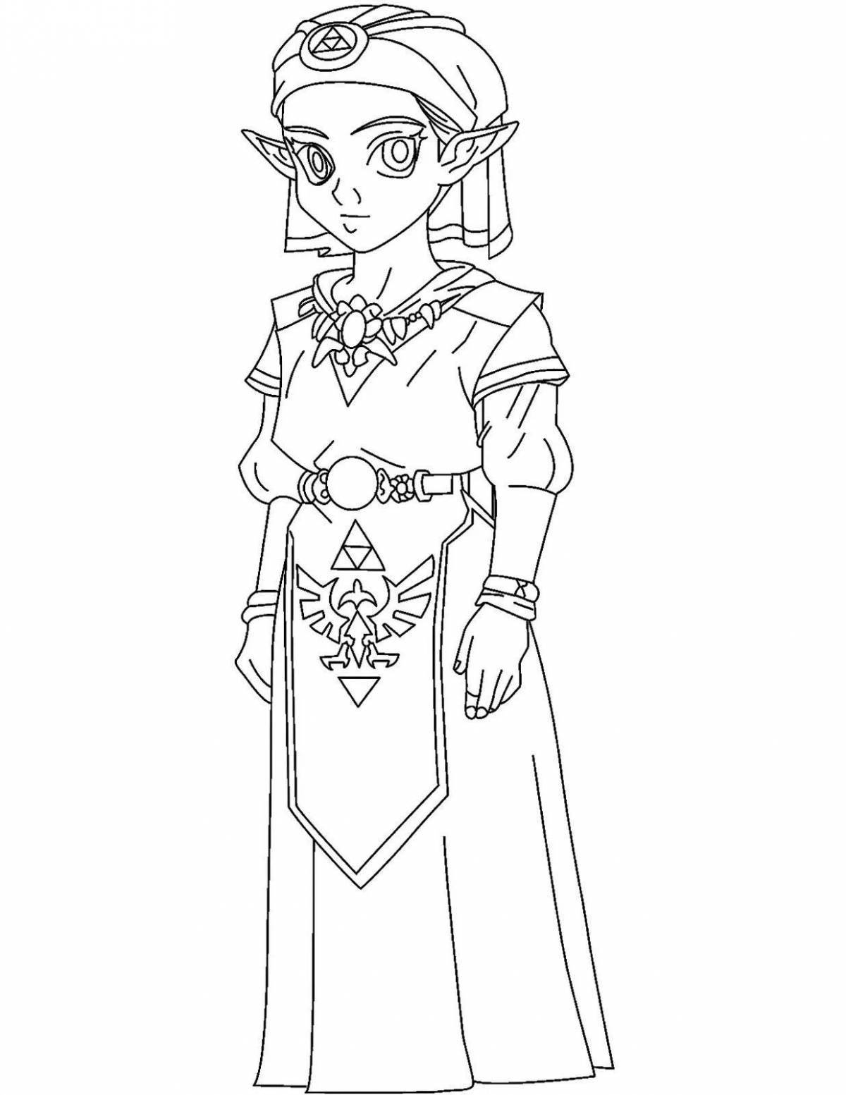 Zelda royal coloring