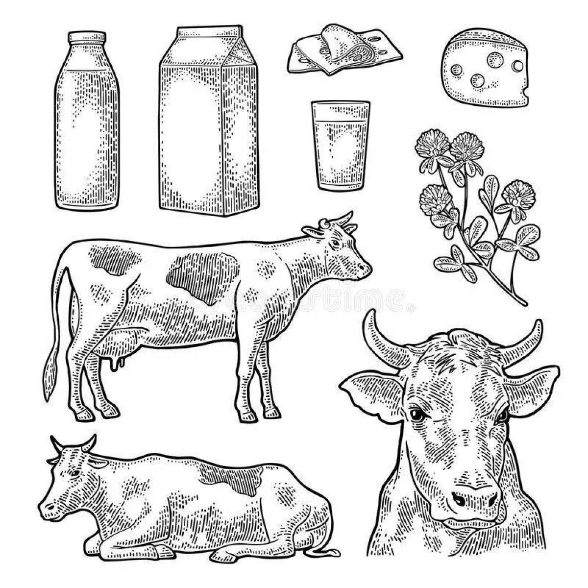 Fun livestock coloring book