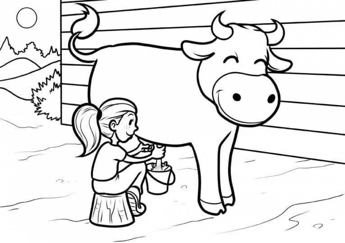 Inspirational livestock coloring book