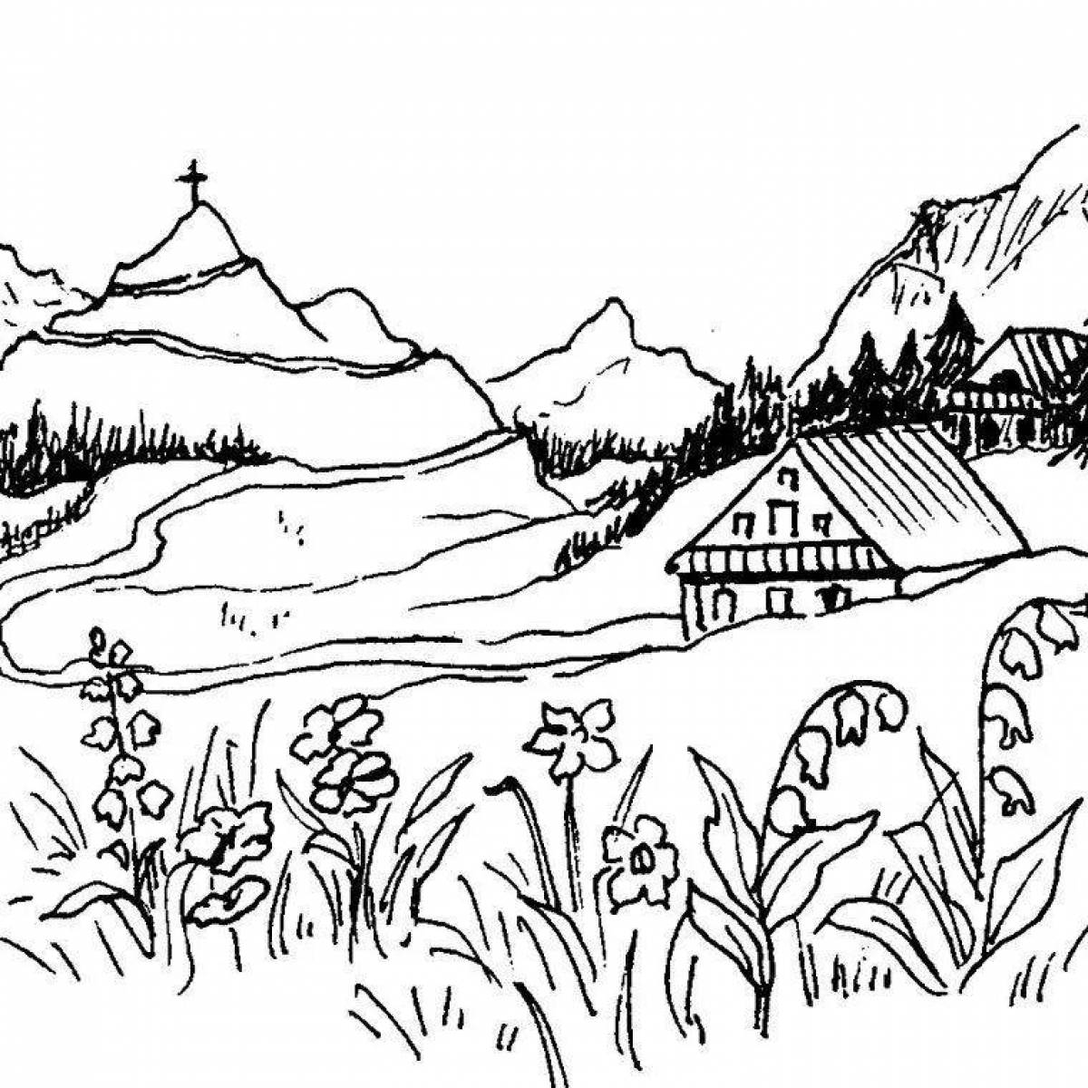 Playful siberia coloring page