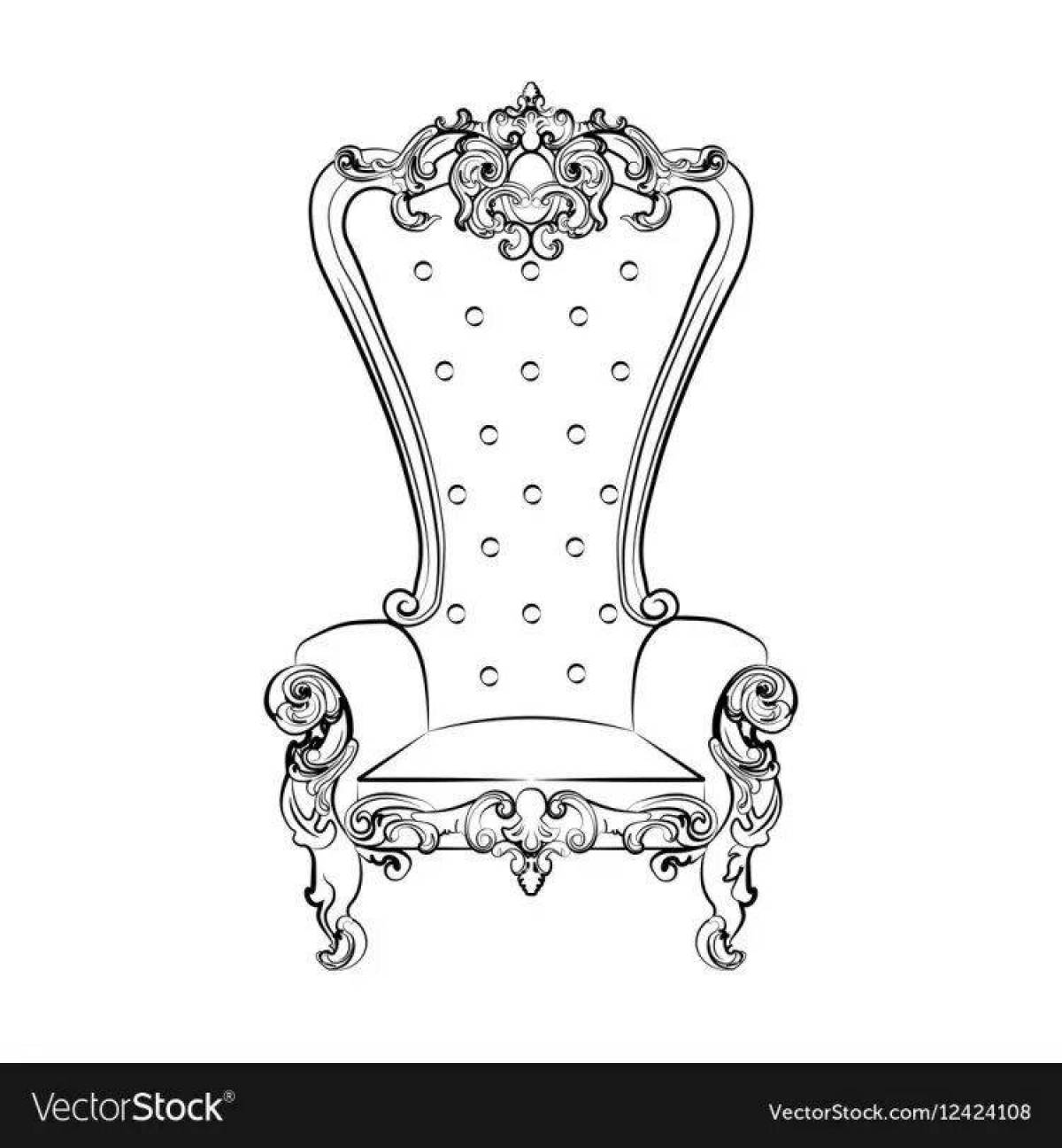 Gilded throne coloring
