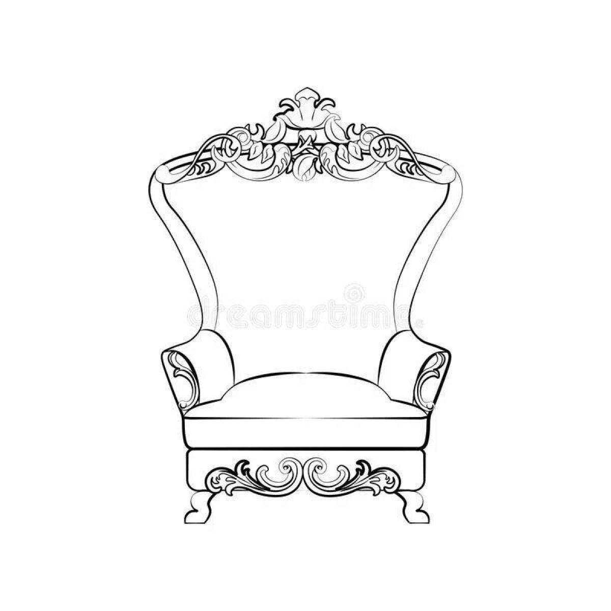 Throne glitter coloring