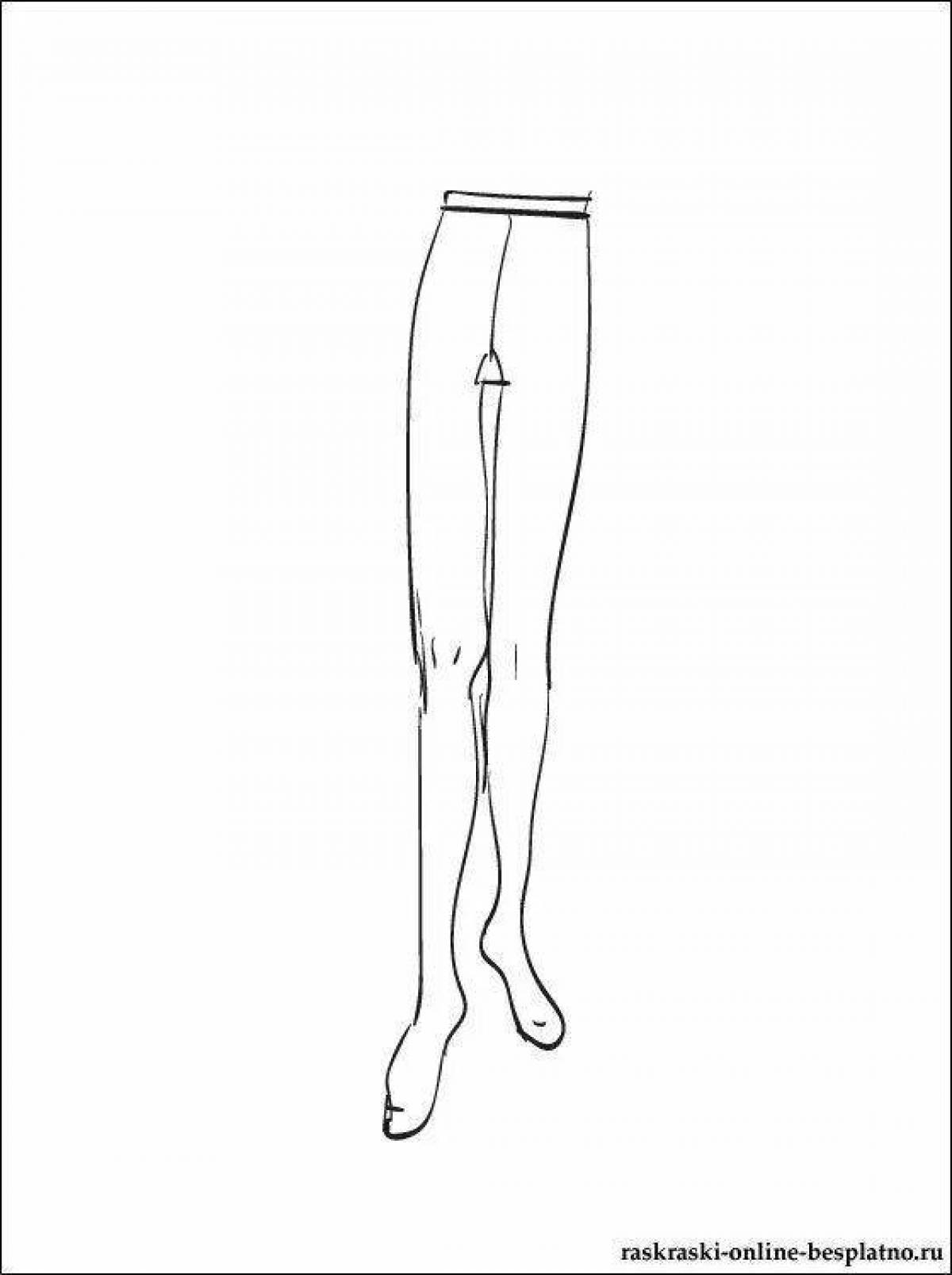 Раскраска «игривые колготки»