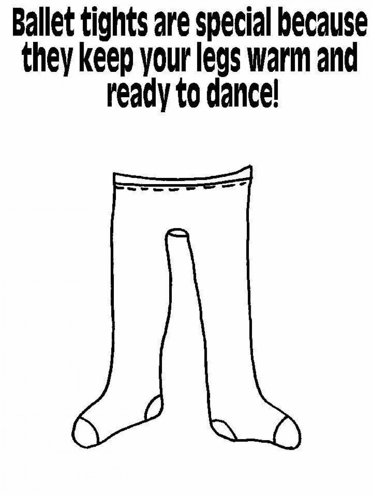 Animated pantyhose coloring page